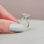 Handmade 4-Prong White Gold Wedding Ring
